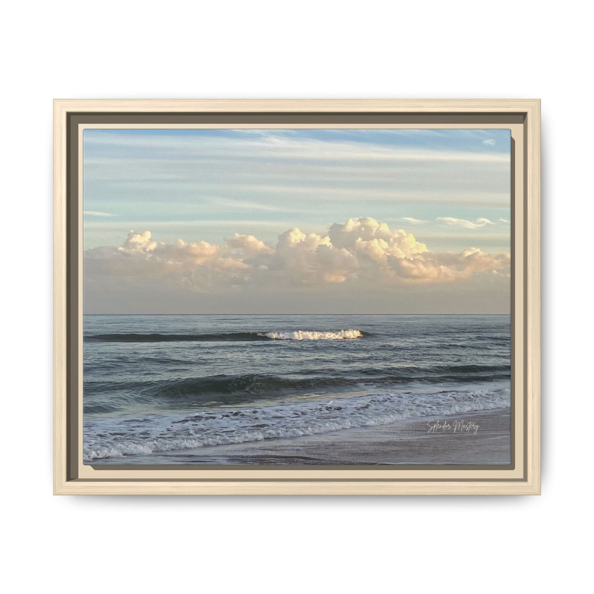 Ocean - Matte Canvas, Framed (Natural)