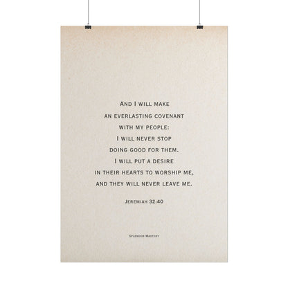 Jeremiah 32:40, Poster