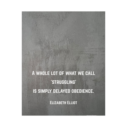 Elizabeth Elliot, Inspirational Matte Vertical Poster