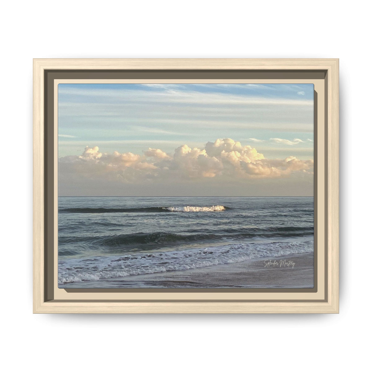 Ocean - Matte Canvas, Framed (Natural)
