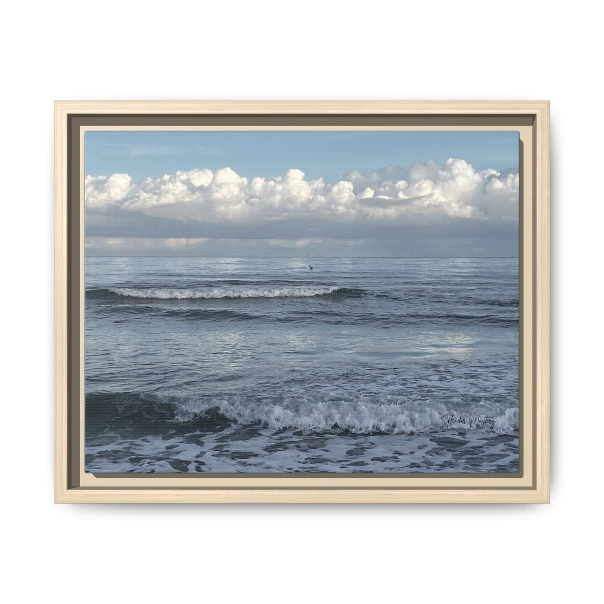 Ocean - Matte Canvas, Framed (Natural)