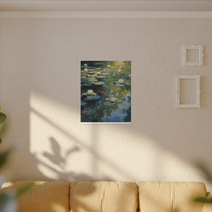 Water Lilies, Matte Canvas, Stretched, 0.75"