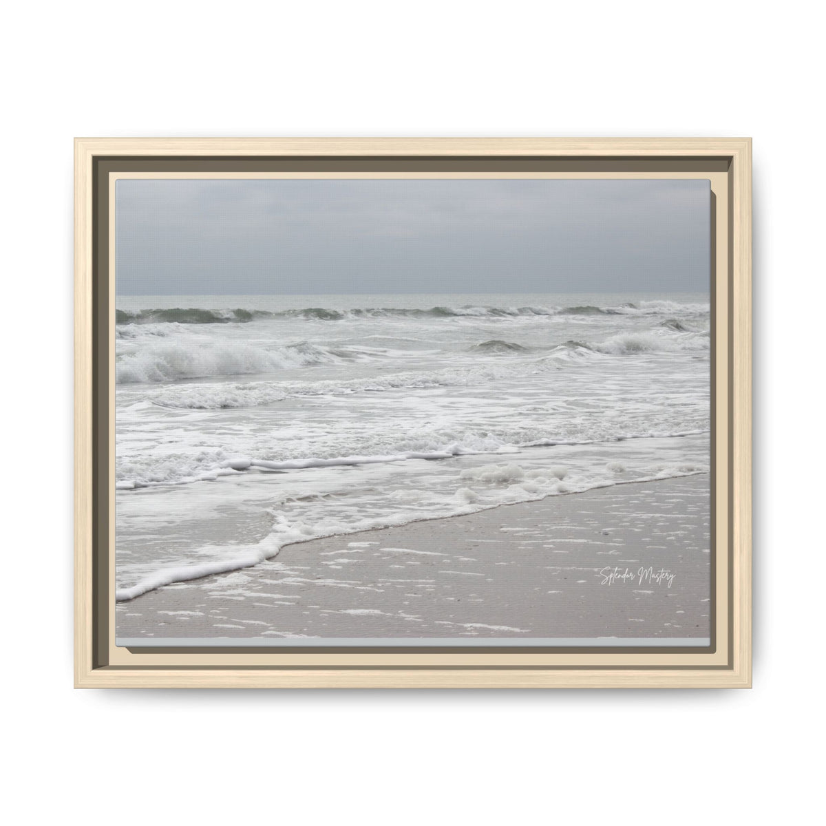 Ocean - Matte Canvas, Framed (Natural)