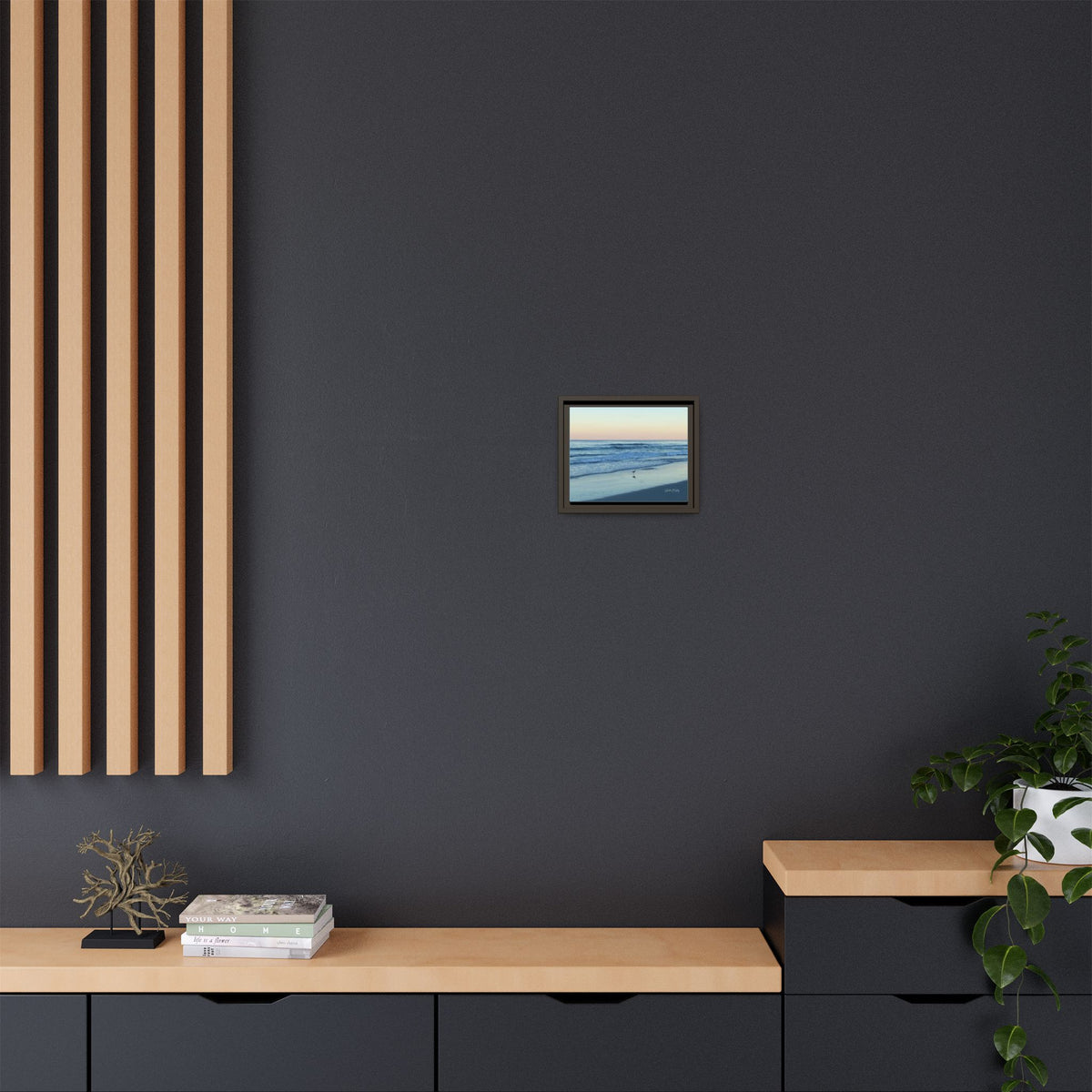 Ocean, Matte Canvas, Framed (Natural)