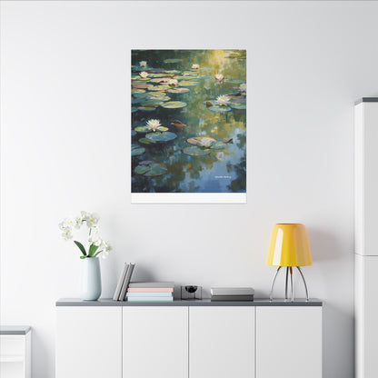 Water Lilies, Matte Canvas, Stretched, 0.75"
