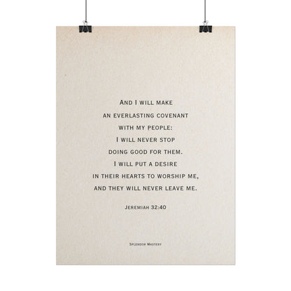 Jeremiah 32:40, Poster