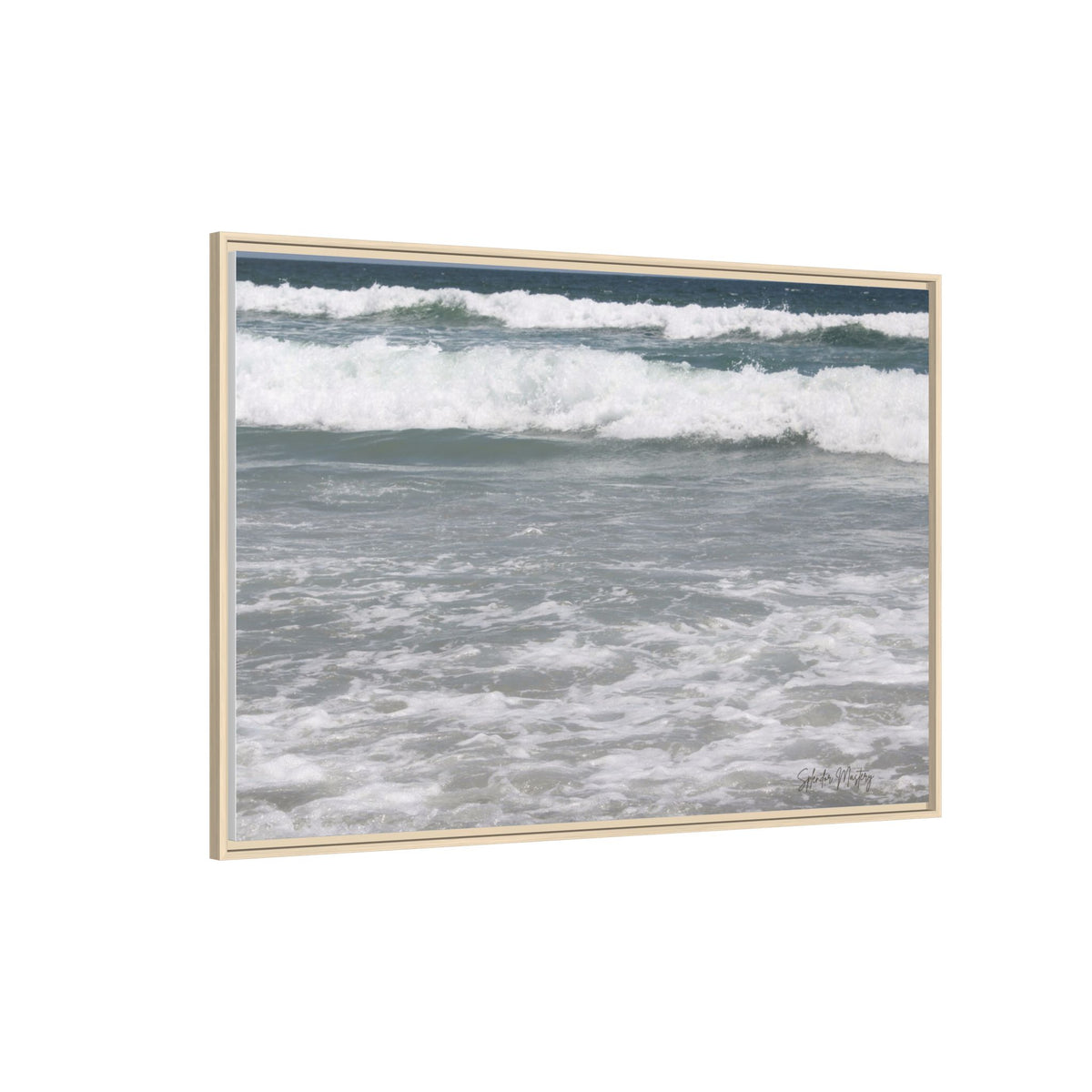 Ocean - Matte Canvas, Framed, Natural